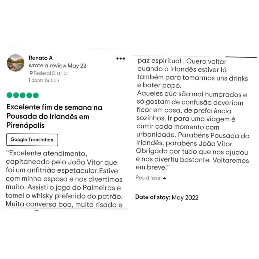 Pousada Do Irlandes Pirenópolis Eksteriør bilde
